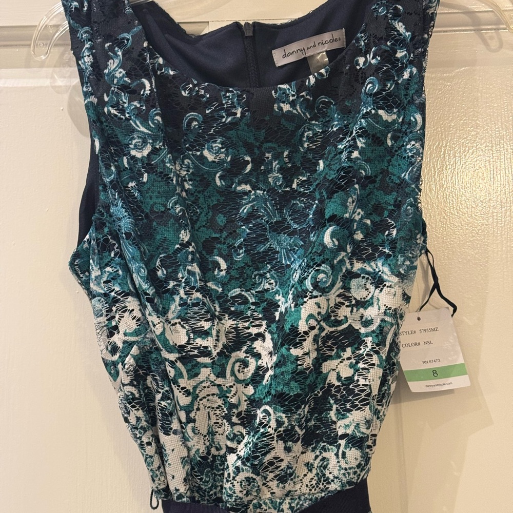 Danny and nicole sleeveless lined lace dress  new - Picture 2 of 6